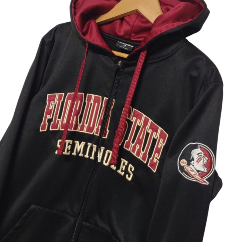 Florida State Seminoles Jacket Zip Up Hooded Size Medium FSU